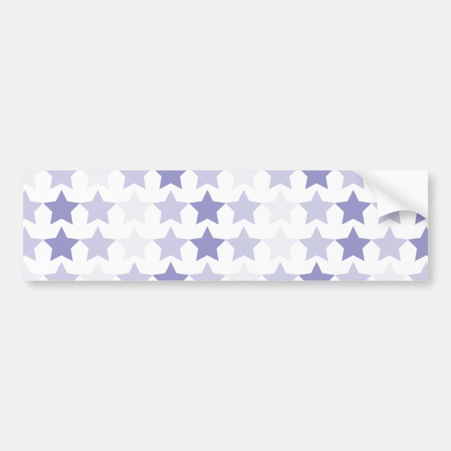 Patriotic Blue Ombre Stars Autoaufkleber (Vorne)