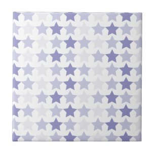 Patriotic Blue Ombre Stars Fliese
