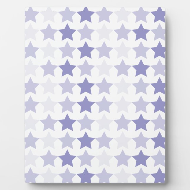 Patriotic Blue Ombre Stars Fotoplatte (Vorderseite)
