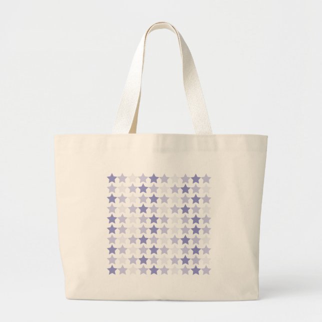 Patriotic Blue Ombre Stars Jumbo Stoffbeutel (Vorne)