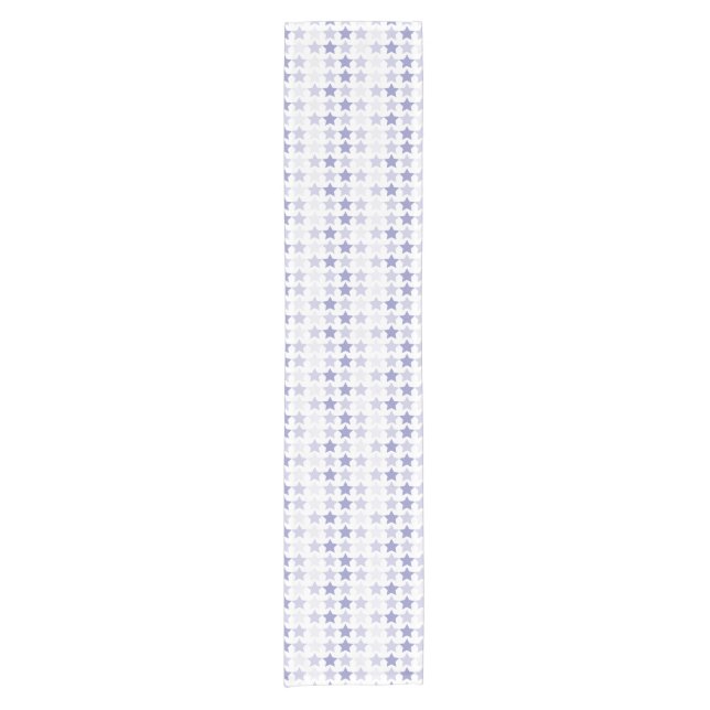 Patriotic Blue Ombre Stars Kurzer Tischläufer (Vorderseite)