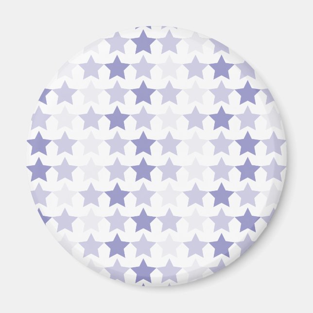 Patriotic Blue Ombre Stars Magnet (Vorne)