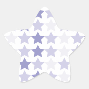 Patriotic Blue Ombre Stars Stern-Aufkleber