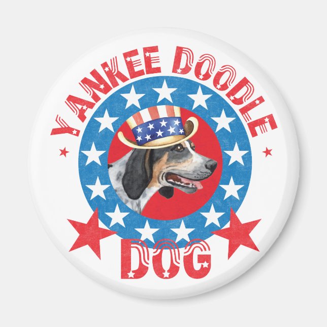 Patriotic Bluetick Magnet (Vorne)