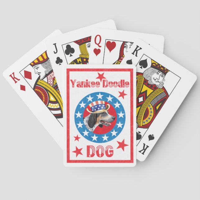 Patriotic Bluetick Spielkarten (Rückseite)