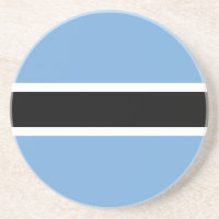 Patriotic Botswana Flag Coaster