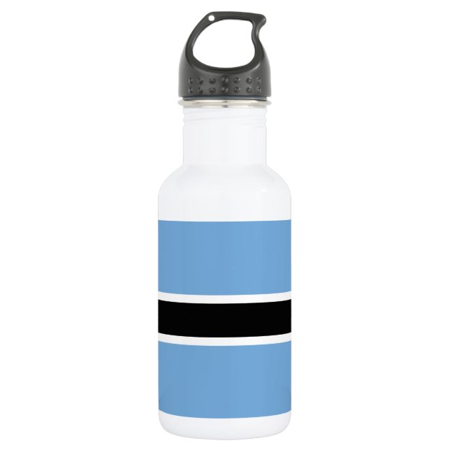 Patriotic Botswana Flag Edelstahlflasche (Vorderseite)