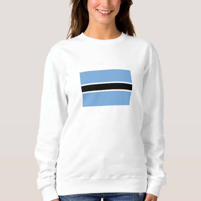 Patriotic Botswana Flag Sweatshirt (Vorderseite)