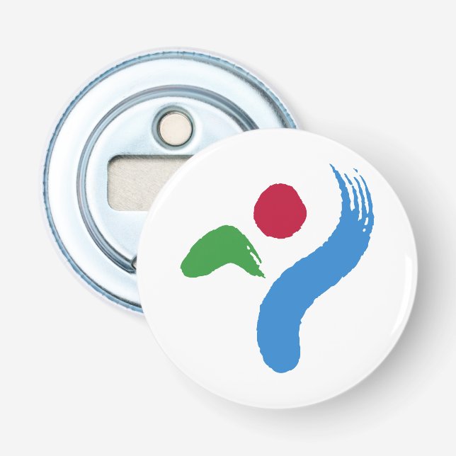 Patriotic bottle opener with Flag of Seoul Flaschenöffner (Vorderseite)
