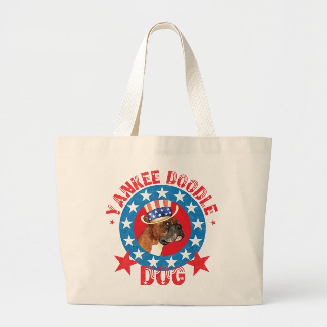 Patriotic Boxer Jumbo Stoffbeutel (Vorne)