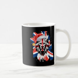 Patriotic British Christmas UK English Flag Premiu Kaffeetasse