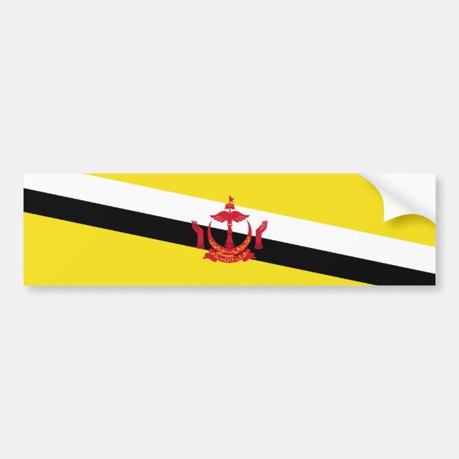 Patriotic Brunei Flag Autoaufkleber (Vorne)