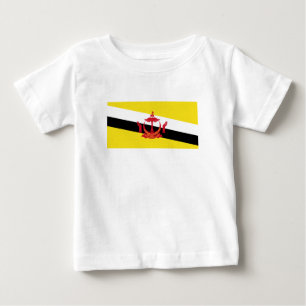 Patriotic Brunei Flag Baby T-shirt