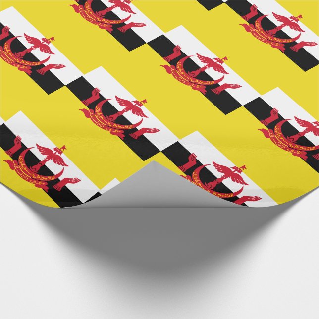 Patriotic Brunei Flag Geschenkpapier (Ecke)
