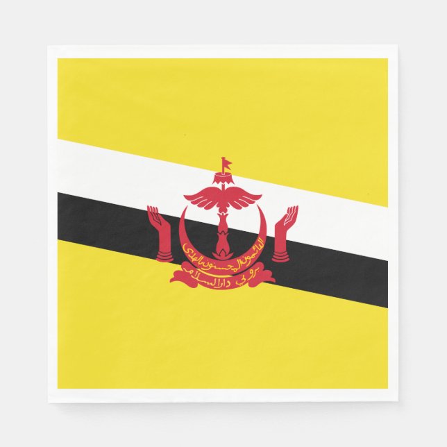 Patriotic Brunei Flag Serviette (Vorderseite)