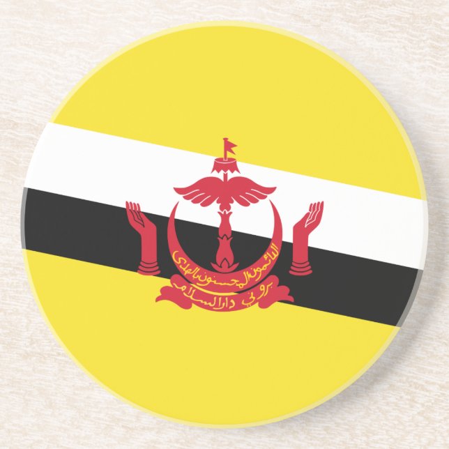 Patriotic Brunei Flag Untersetzer (Vorne)