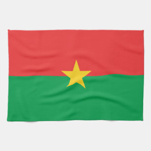 Patriotic Burkina Faso Flag Geschirrtuch