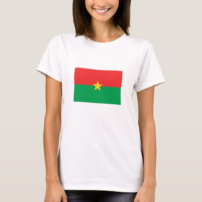 Patriotic Burkina Faso Flag T-Shirt (Vorderseite)