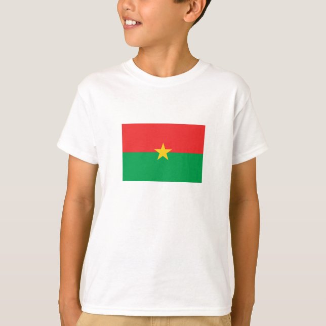Patriotic Burkina Faso Flag T-Shirt (Vorderseite)