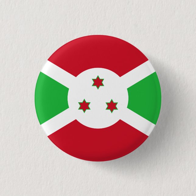 Patriotic Burundi Flag Button (Vorderseite)