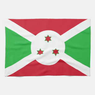 Patriotic Burundi Flag Geschirrtuch