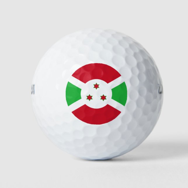 Patriotic Burundi Flag Golfball (Vorderseite)