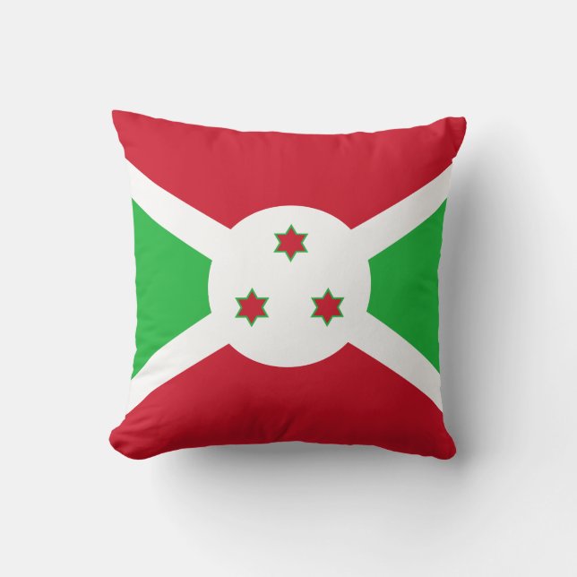 Patriotic Burundi Flag Kissen (Vorderseite)