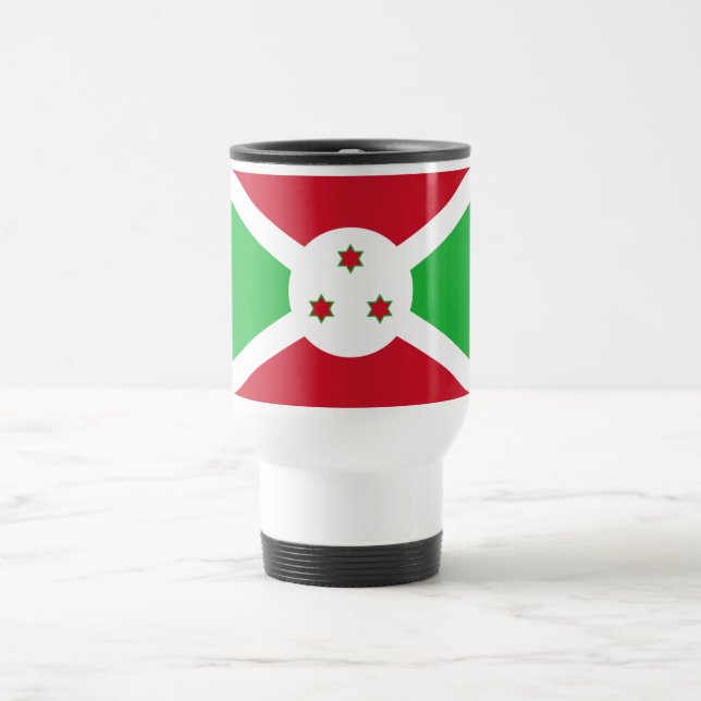 Patriotic Burundi Flag Reisebecher (Mittel)