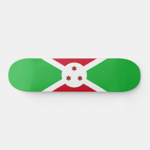 Patriotic Burundi Flag Skateboard