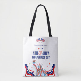 Patriotic Business Name Custom 4. Juli Tasche