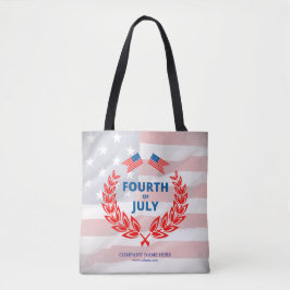 Patriotic Business Name Custom 4. Juli Tasche