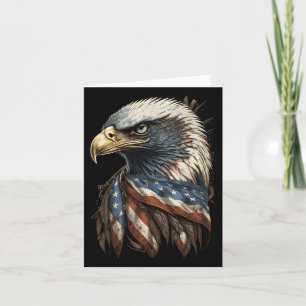 Patriotic Byld Eagle 4. Juli Men Usa American Karte