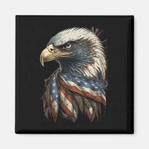 Patriotic Byld Eagle 4. Juli Men Usa American Magnet