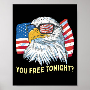 Patriotic Byld Eagle America Independence Day 4. Poster
