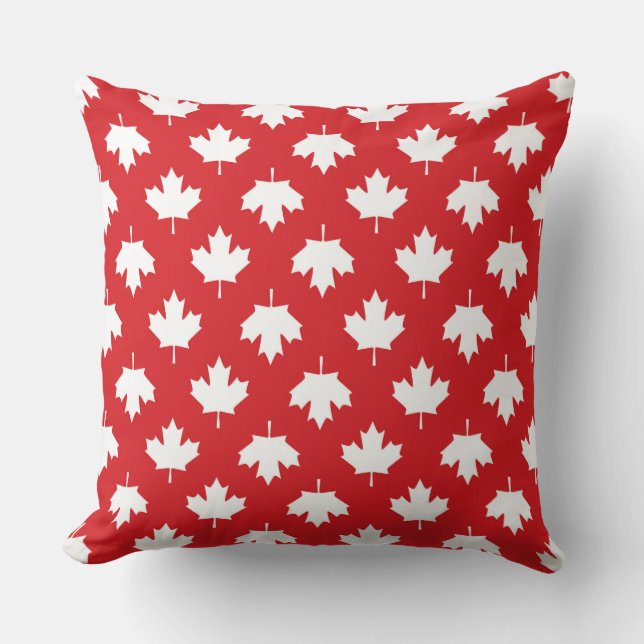 Patriotic Canada Flag Mapseleaf Kissen (Vorderseite)