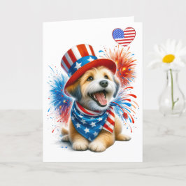Patriotic Canine Card Karte