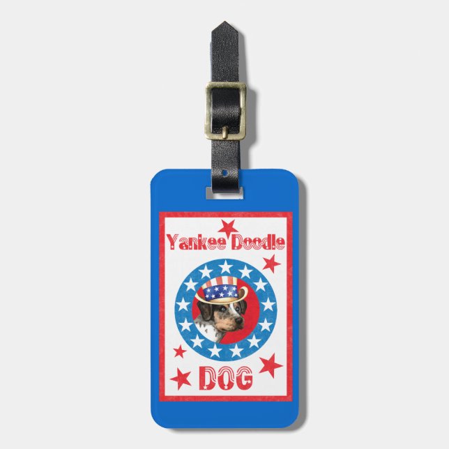 Patriotic Catahoula Gepäckanhänger (Vorderseite vertikal)