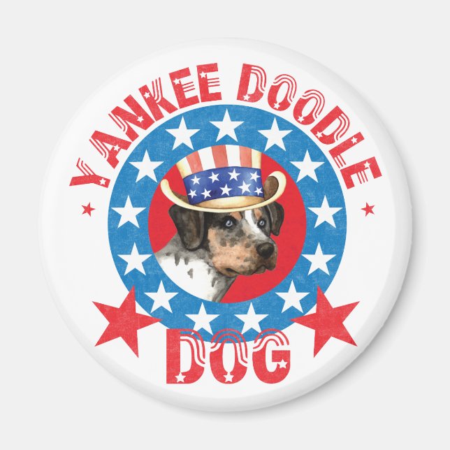 Patriotic Catahoula Magnet (Vorne)