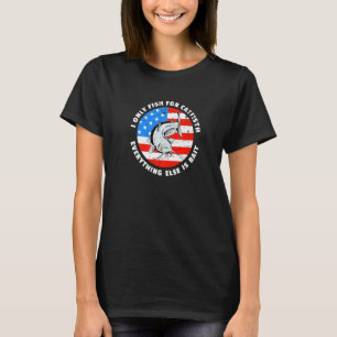 Patriotic Catfish Graphic - Catfish Fishing Ent T-Shirt