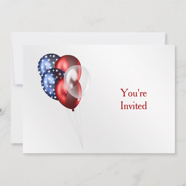 Patriotic Celebration Einladung (Vorderseite)