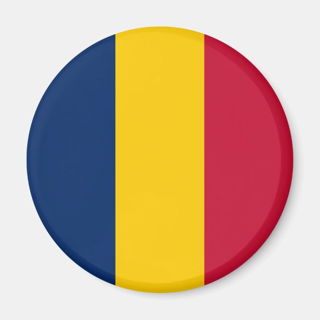 Patriotic Chad Flag Magnet (Vorne)