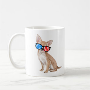 Patriotic Chihuahua Kaffeetasse