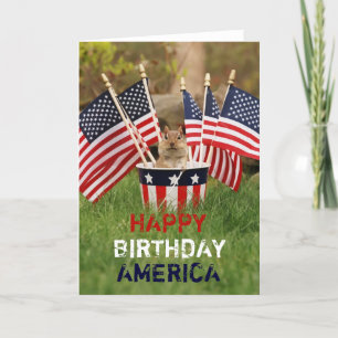 Patriotic Chipmunk Card Karte