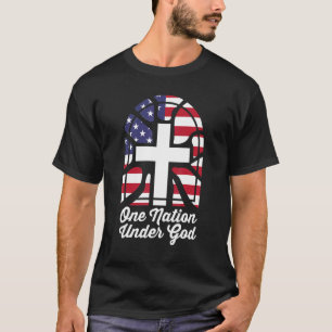 Patriotic Christlichen USA Karte USA Flagge eine N T-Shirt