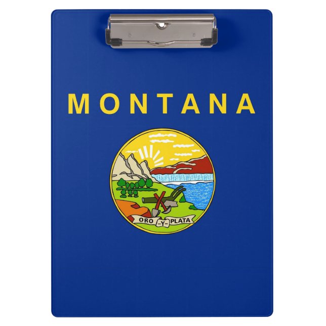 Patriotic Clipboard mit der Flagge von Montana, US Klemmbrett (Vorderseite)