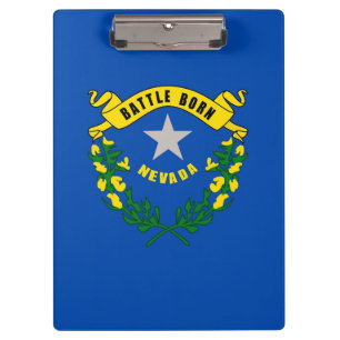 Patriotic Clipboard mit der Flagge von Nevada, USA Klemmbrett