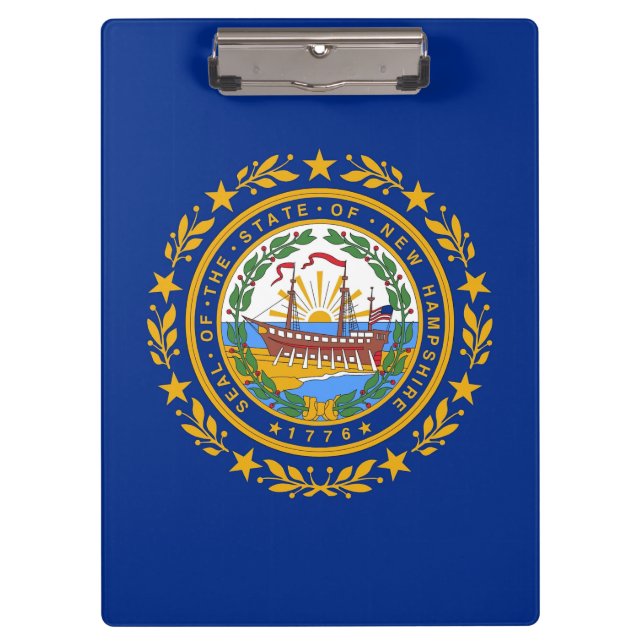 Patriotic Clipboard mit der Flagge von New Hampshi Klemmbrett (Vorderseite)
