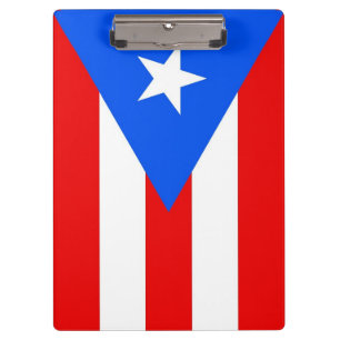 Patriotic Clipboard mit Flagge von Puerto Rico, US Klemmbrett