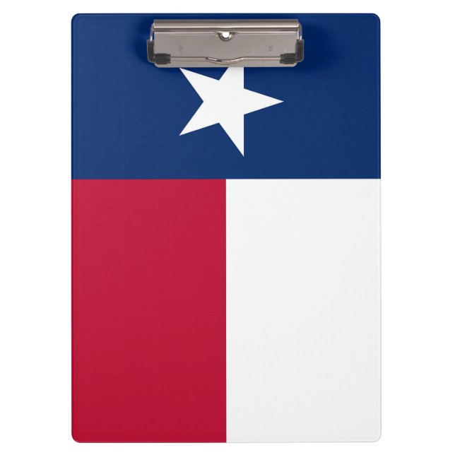 Patriotic Clipboard mit Flagge von Texas, USA Klemmbrett (Vorderseite)