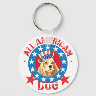 Patriotic Cocker Schlüsselanhänger